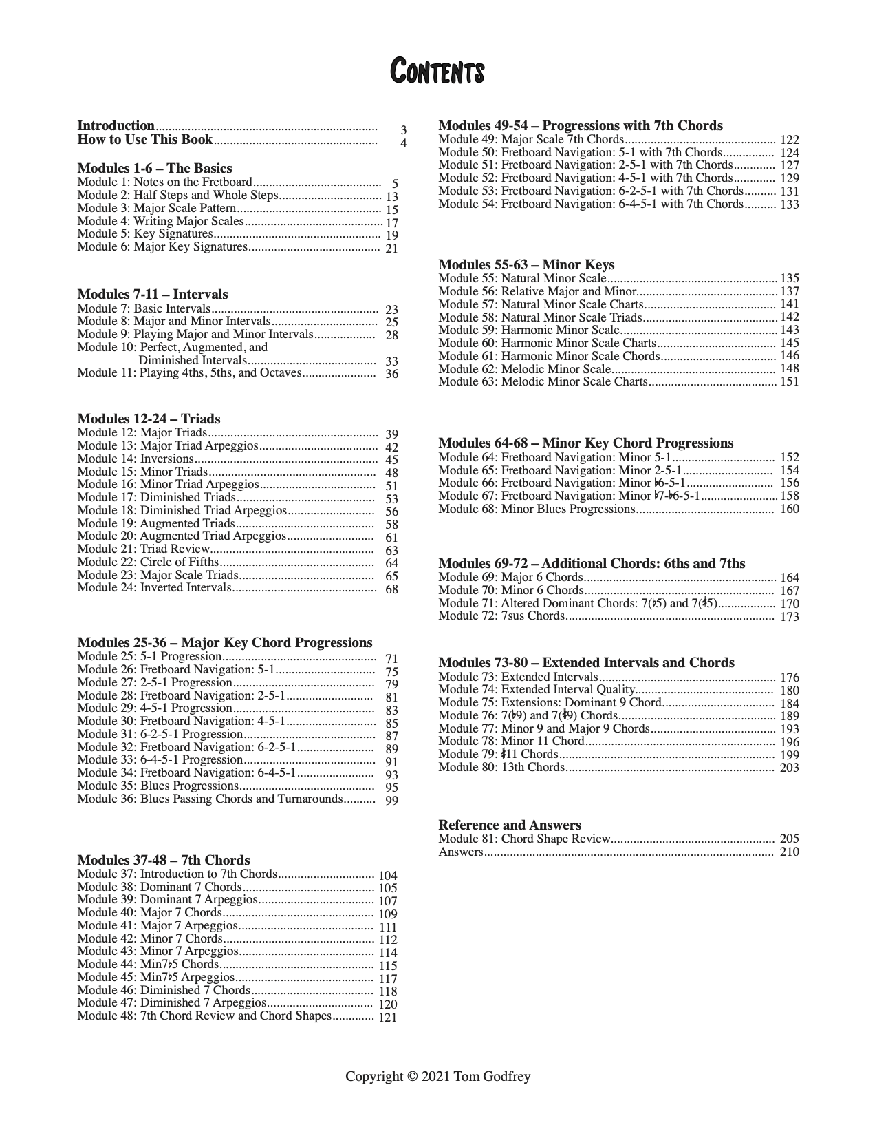 Guitar Theory Modules (DIGITAL DOWNLOAD)