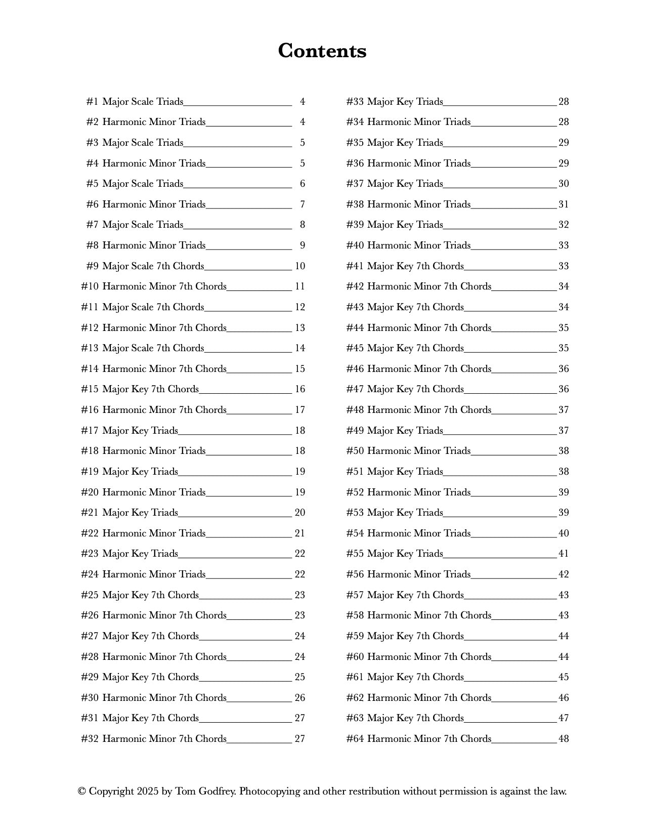 Arpeggio Sequences for Guitar